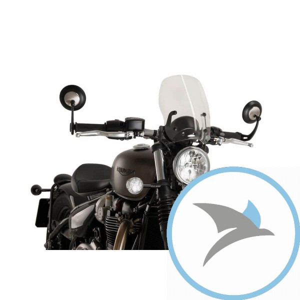 Touringscheibe New Generation Puig für Nakedbike transparent - 9437W