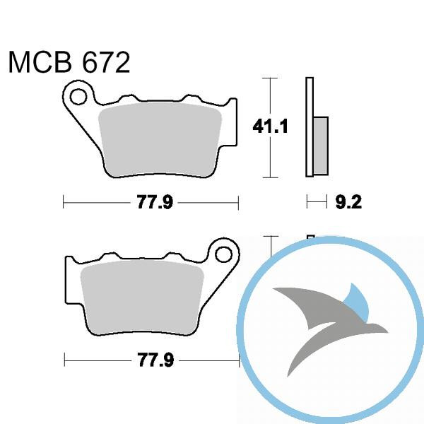 Bremsklotz Standard TRW oder 7377542 - MCB672