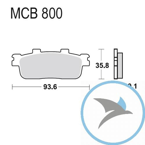 Bremsklotz Sinter Scooter TRW oder 7323520 - MCB800SRM