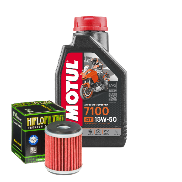 Yamaha YZ 450 F Service Kit Ölwechsel Öl Motul 7100 15W50 Ölfilter