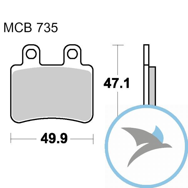 Bremsklotz Standard TRW oder 7324346 - MCB735