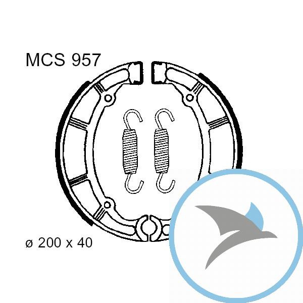 Bremsbacken mit Feder TRW oder 7326937 - MCS957