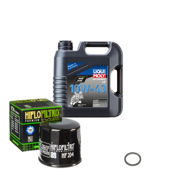 Triumph Street Cup 900 EFI ABS Service Kit Öl LIQUI MOLY 10W-40 Ölfilter