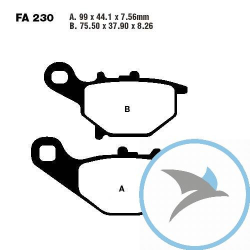 Bremsklotz Sinter R EBC oder 7874340 - FA230R