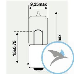 Lampe 12V6W BAX9S JMP Inhalt 10 Stück