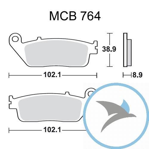 Bremsklotz Sinter Scooter TRW oder 7322811 - MCB764SRM