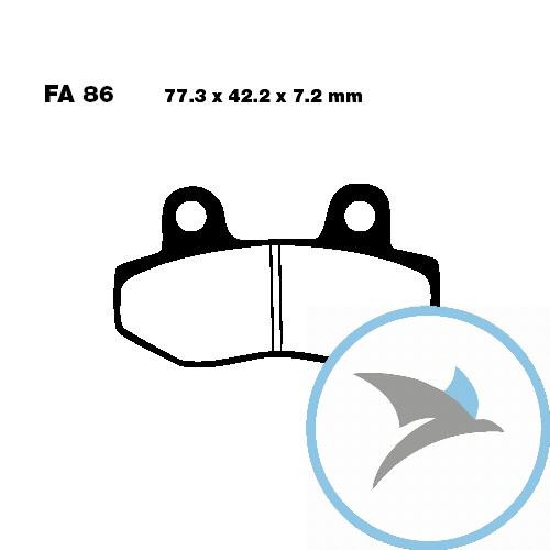 Bremsklotz Sinter HH EBC - FA086HH