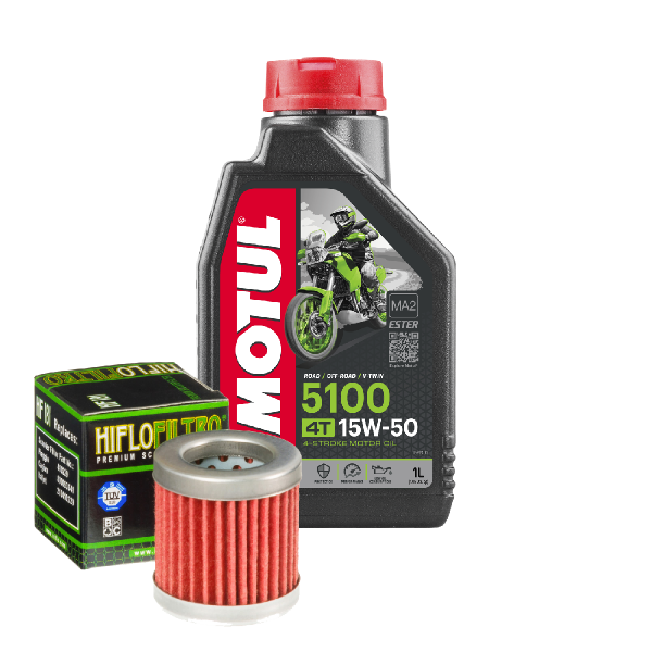 Aprilia Habana 125 Service Kit Ölwechsel Öl Motul 5100 15W50 Ölfilter