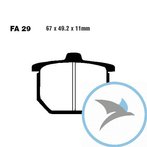 Bremsklotz Standard EBC oder 7870991 - FA029