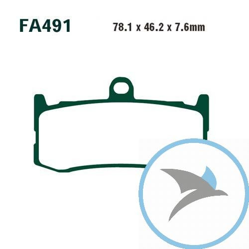 Bremsklotz Sinter HH EBC oder 7874290 - FA491HH