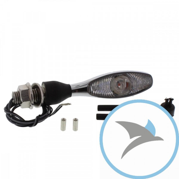 Blinkleuchte chrom Micro 1000 LED WHITE - 127100