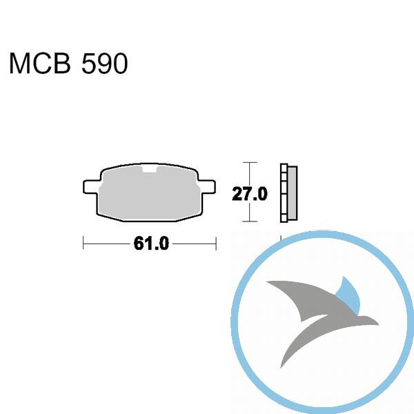 Bremsklotz Scooter TRW oder 7320179 - MCB590EC