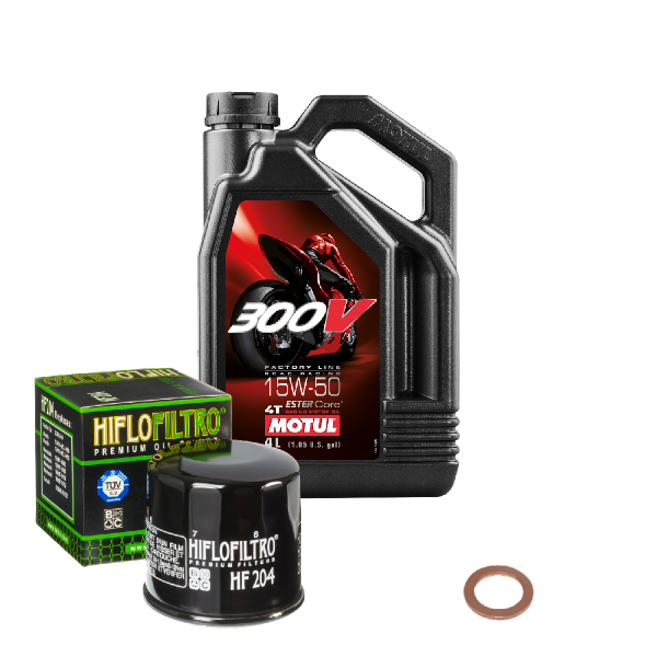 Yamaha YZF-R1 1000 Service Kit Ölwechsel Öl Motul 300V 15W50 Ölfilter