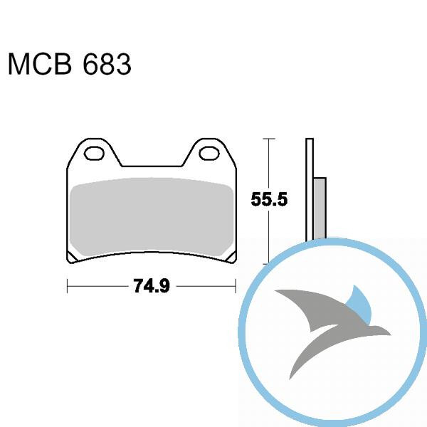 Bremsklotz Standard TRW oder 7379167 - MCB683