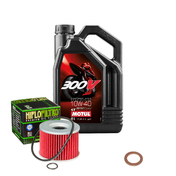 Kawasaki ZZR 1200 C Service Kit Ölwechsel Öl Motul 300V 10W40 Ölfilter
