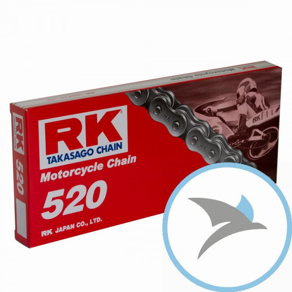 RK Standardkette 520/104 Kette offen mit Clipschloss