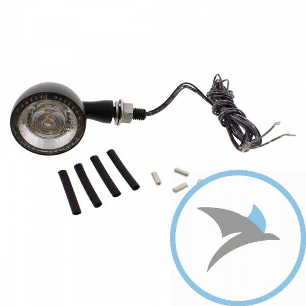 Blinkleuchte schwarz Bullet 1000 DF - 180200