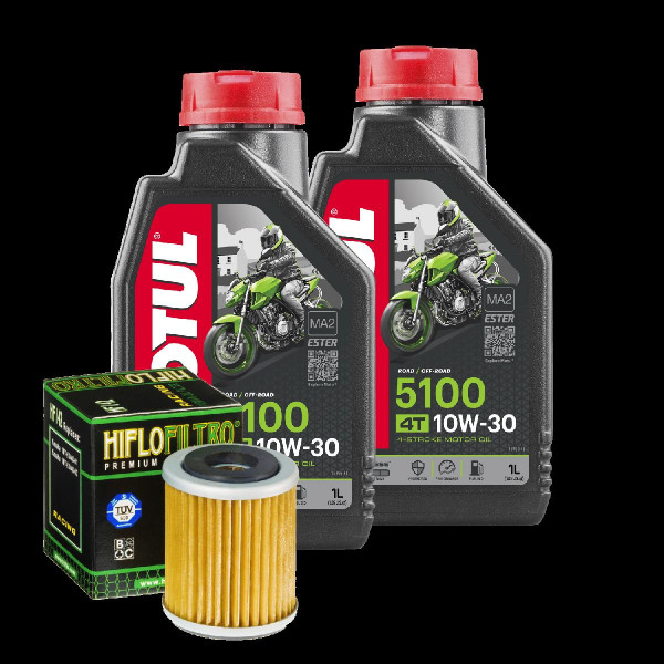 Yamaha TTR 250 Service Kit Ölwechsel Öl Motul 5100 10W30 Ölfilter