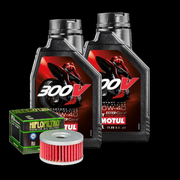 Suzuki DR 350 S Service Kit Ölwechsel Öl Motul 300V 10W40 Ölfilter
