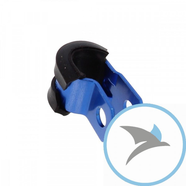 Halter Bremsschlauch Pro Bolt 5 mm alu blau - PCLIP10B