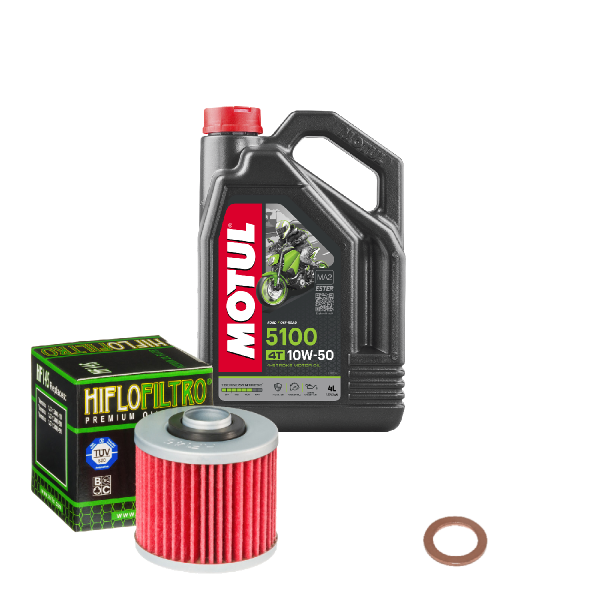 Yamaha XVS 1100 A Drag Star Classic Service Kit Öl Motul 5100 10W50 Ölfilter