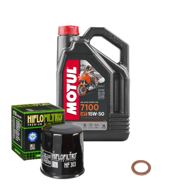 Kawasaki Z 1000 SX Service Kit Ölwechsel Öl Motul 7100 15W50 Ölfilter