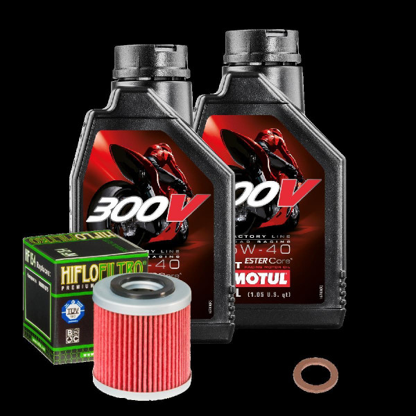 Husqvarna SM 610 S E-Start Service Kit Ölwechsel Öl Motul 300V 5W40 Ölfilter