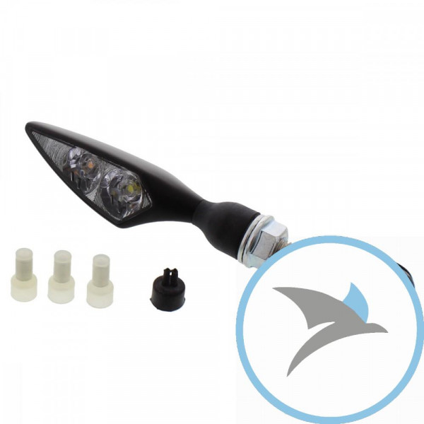 Blinkleuchte schwarz Micro Rhombus PL - 147250
