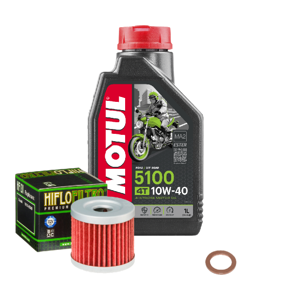 SYM Husky 125 Service Kit Ölwechsel Öl Motul 5100 10W40 Ölfilter
