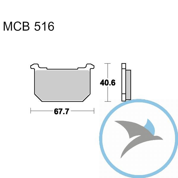 Bremsklotz Standard TRW oder 7326770 - MCB516