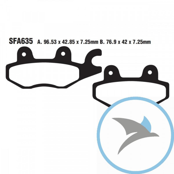 Bremsklotz Standard Scooter EBC - SFA635
