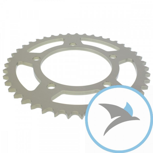 Alu-Kettenrad 43Z Teilung 525 silber Esjot Innendurchmesser 110 Lochkreis 131