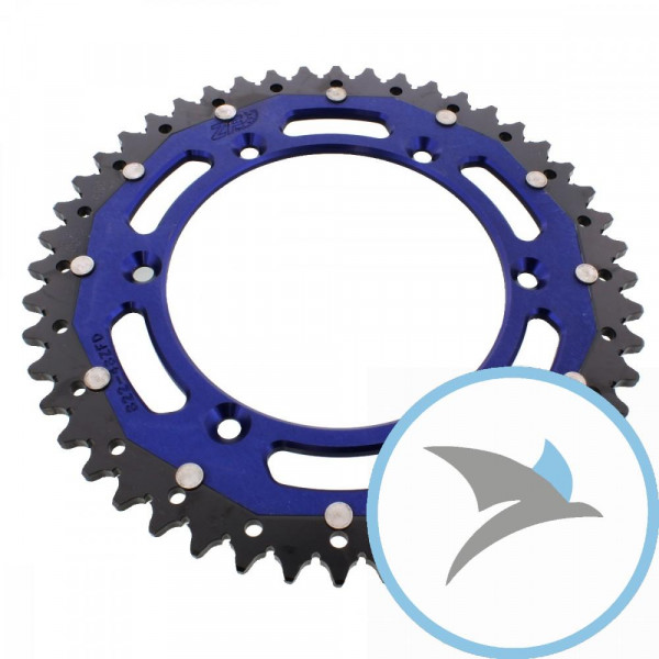 Kettenrad Dual 48Z Teilung 520 blauZF Innendurchmesser 136 Lochkreis 156
