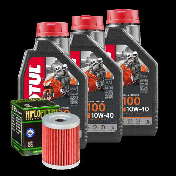 Suzuki LT-Z 250 Quadsport Service Kit Ölwechsel Öl Motul 7100 10W40 Ölfilter