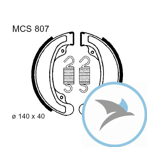 Bremsbacken mit Feder TRW oder 7325947 - MCS807