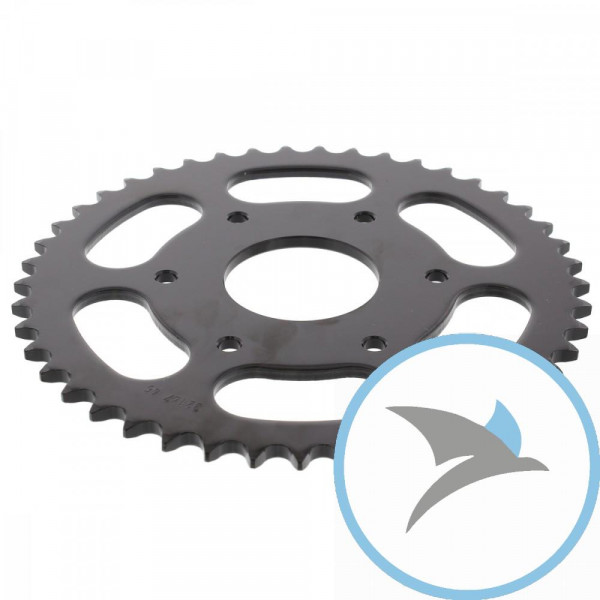 Kettenrad 45Z Teilung 520 schwarz Innendurchmesser 063 Lochkreis 110 - JTR890.45ZBK