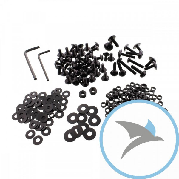 VERKLEID Schraube Satz Pro Bolt alu schwarz - FBM049BK