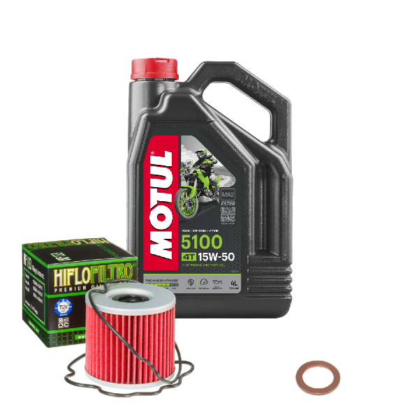 Suzuki GS 850 G Service Kit Ölwechsel Öl Motul 5100 15W50 Ölfilter