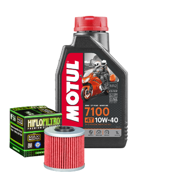 Kymco K-XCT 125 i Service Kit Ölwechsel Öl Motul 7100 10W40 Ölfilter