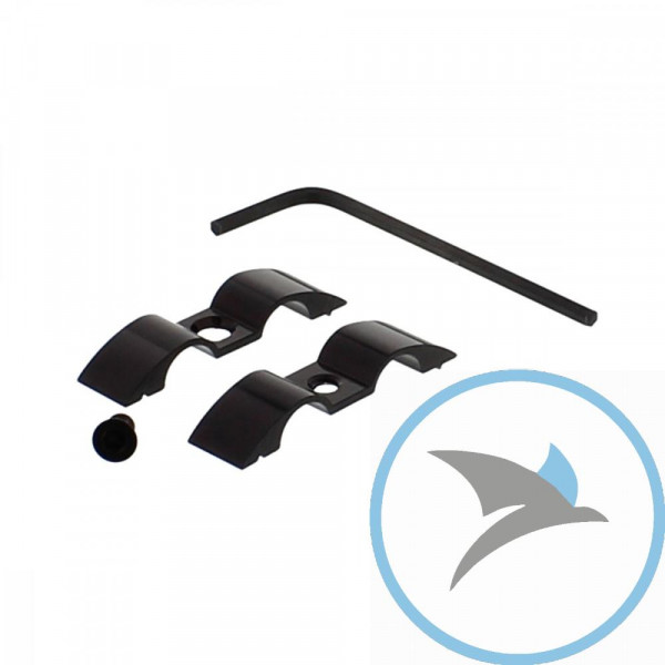 Halter Bremsschlauch Pro Bolt 9 mm 2-fach alu schwarz - HOSESEP20BK