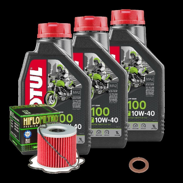 Suzuki GS 500 F Service Kit Ölwechsel Öl Motul 5100 10W40 Ölfilter