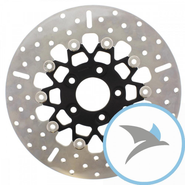 Bremsscheibe EBCStahl rostfrei schwarz