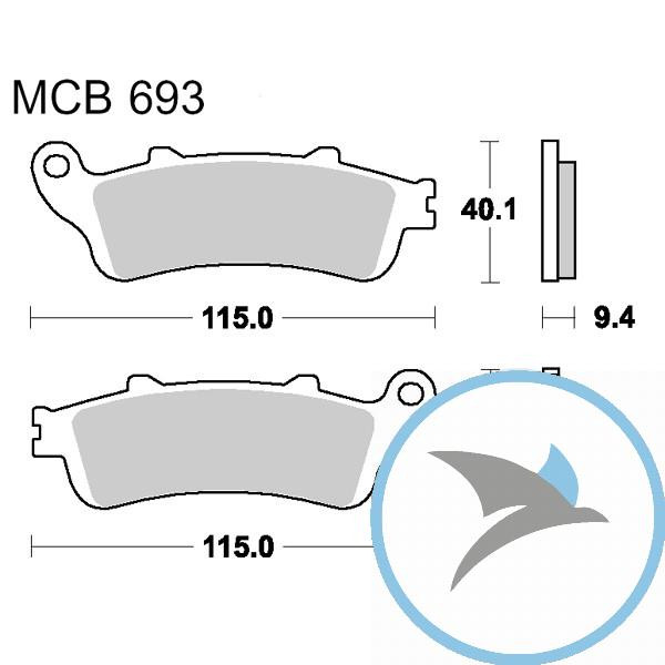 Bremsklotz Sinter Scooter TRWoder 7322969