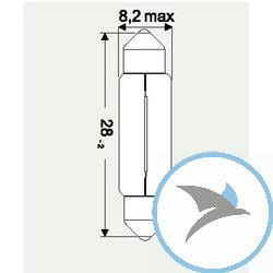 Lampe 6V3W JMP SV7-8 8.2X28MM Inhalt 10STCK