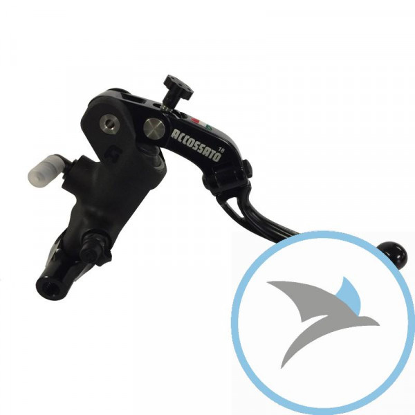 Bremsarmatur hydraulisch schwarz Accossato 19X18 Falthebel für 1Zoll - PC009N