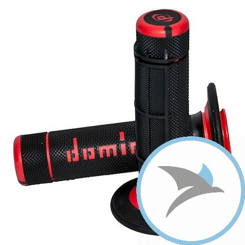 Griffgummi rot/schwarz Domino D.22 mm. L.118MM geschlossen - A02041C4240A7-1