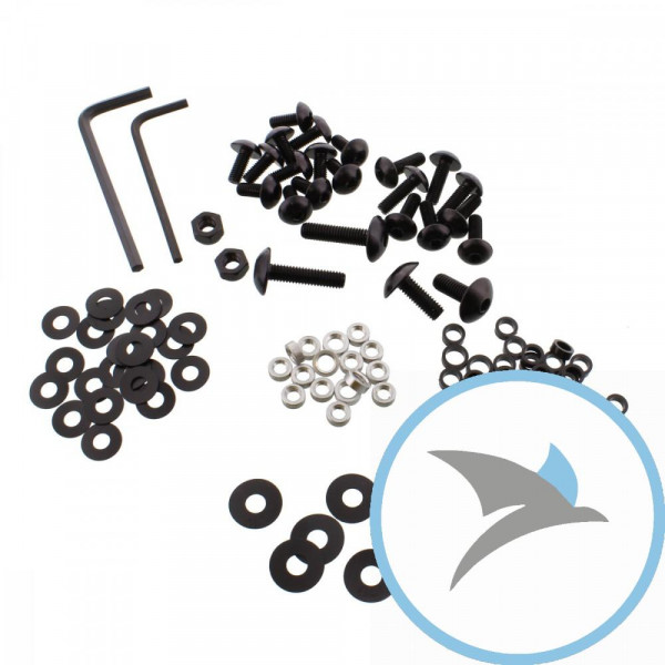 VERKLEID Schraube Satz Pro Bolt alu schwarz - FOAP16BK