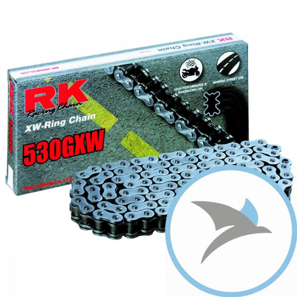 RK XW-Ringkette 530GXW/122 Kette offen mit Nietschloss
