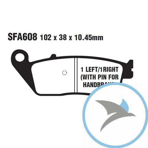 Bremsklotz Sinter HH Scooter EBC oder 7875560 - SFA608HH