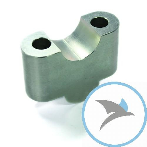 DISTANZSTZ Lenker silber 22 mm 29MM HOEHER